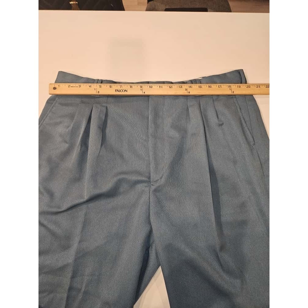VTG Smokey Joes Light Blue Dress Pants Mens 40x32 Wide Baggy Y2K 1990 Old Money - Picture 12 of 13